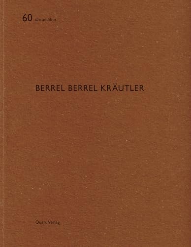 Stock image for Berrel Berrel Kräutler: De aedibus for sale by Aardvark Rare Books