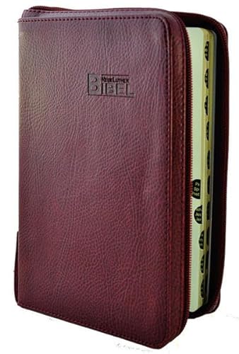 9783037710586: NeueLuther Bibel: Luther 2009 - Softcover Kunstleder bordeauxrot - Goldschnitt, Griffregister, Reiverschluss
