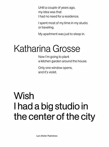9783037781708: Katharina Grosse Wish I Had a Big Studio in the Center of the City /anglais