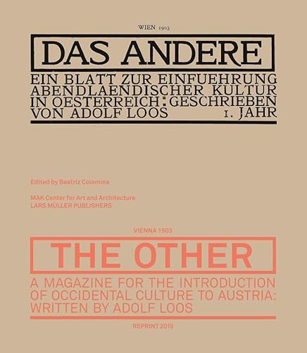 9783037784815: Das Andere (The Other): A Magazine for the Introduction of Occidental Culture to Austria (Vienna 1903 / Reprint 2015)