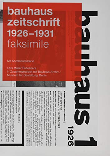 9783037785942: Bauhaus Zeitschrift 1926-1931 Facsimile Edition /allemand
