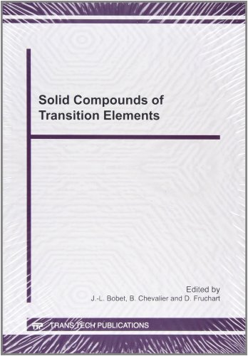 Imagen de archivo de Solid Compounds of Transition Elements (Solid State Phenomena) a la venta por medimops