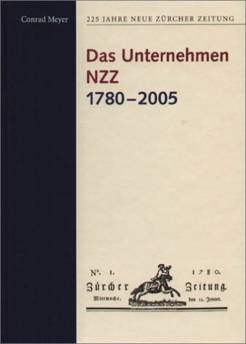 Stock image for Das Unternehmen NZZ 1780-2005 for sale by medimops