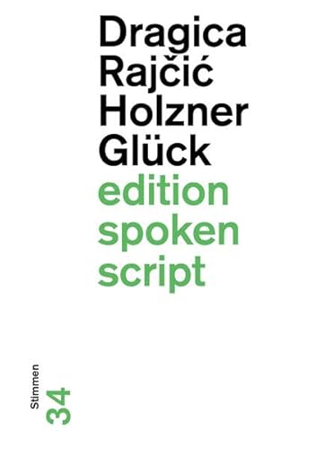 Beispielbild fr Glck: Stimmen (edition spoken script) zum Verkauf von medimops