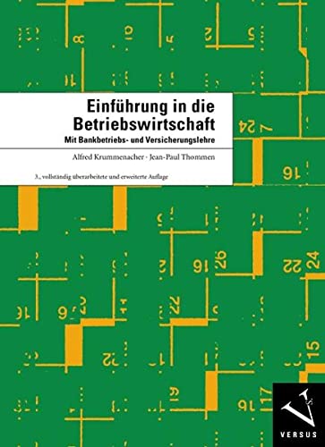 Imagen de archivo de Einfhrung in die Betriebswirtschaft (f. d. Schweiz) a la venta por medimops