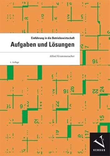 9783039091676: Einfhrung in die Betriebswirtschaft, Aufgaben und Lsungen