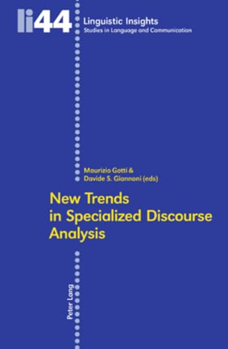Imagen de archivo de New Trends in Specialized Discourse Analysis a la venta por Books Puddle