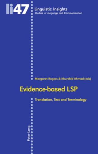 Beispielbild fr Evidence-based Lsp: Translation, Text and Terminology zum Verkauf von Revaluation Books