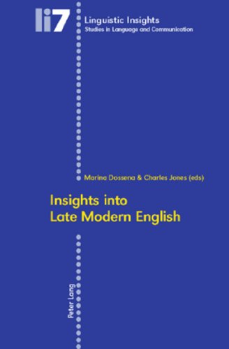 9783039112579: Insights into Late Modern English: Second Printing (7) (Linguistic Insights)