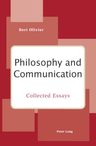 9783039119028: Philosophy and Communication: Collected Essays