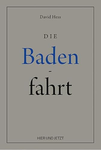 Beispielbild fr Die Badenfahrt: David Hess, Reprint. zum Verkauf von Buchmarie