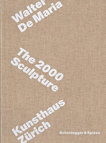 Stock image for Walter De Maria: The 2000 Sculpture for sale by medimops
