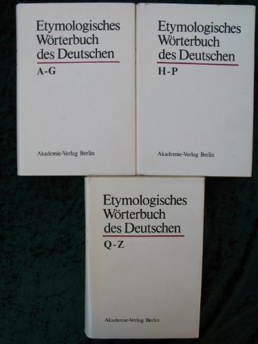 Etymologisches Wörterbuch des Deutschen A-G / H-P / Q-Z. (3 Bände.) - Pfeifer, Wolfgang (Hg.)