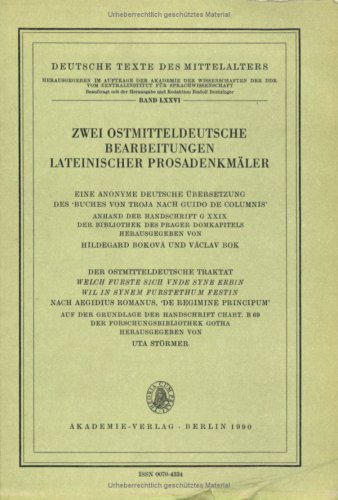 Zwei ostmitteldeutsche Bearbeitungen lateinischer Prosadenkmäler.