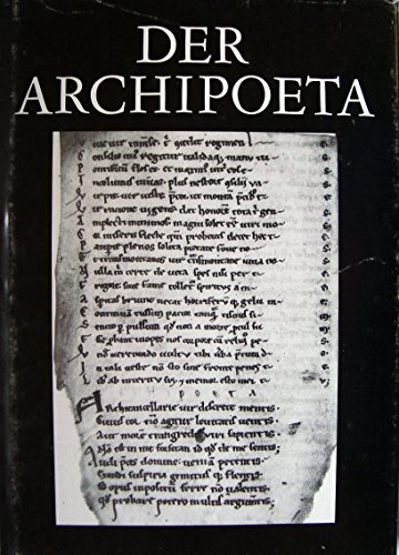 Beispielbild fr Der Archipoeta. zum Verkauf von Antiquariat Matthias Wagner