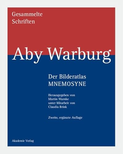 9783050027999: Gesammelte Schriften, Bd.2/1, Der Bilderatlas - Mnemosyne