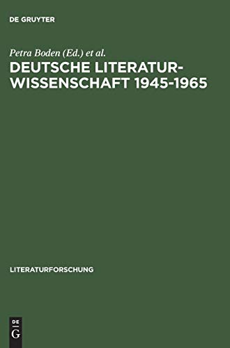 Beispielbild fr Deutsche Literaturwissenschaft 1945-1965. zum Verkauf von SKULIMA Wiss. Versandbuchhandlung