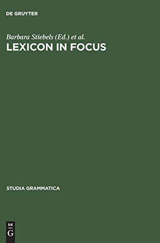 9783050031156: Lexicon in Focus (Studia grammatica, 45) (German Edition)