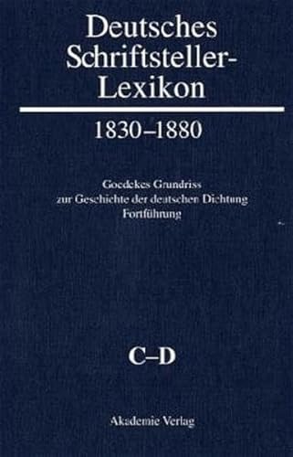 9783050031927: Deutsches Schriftsteller Lexikon 1830-1880: C-d (Veroffentlichungen Zur Brandenburgischen Kulturgeschichte de)