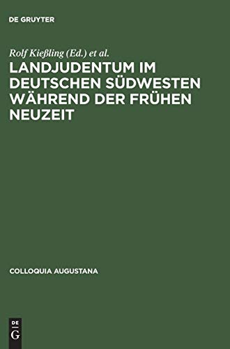 9783050034027: Landjudentum Im Deutschen Sdwesten Whrend Der Frhen Neuzeit