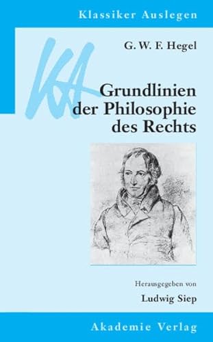 Beispielbild fr G. W. F. Hegel Georg Wilhelm Friedrich Hegel: Grundlinien der Philosophie des Rechts von Ludwig Siep Klassiker auslegen 9 Hegels "Grundlinien der Philosophie des Rechts" von 1820 sind seit ihrem Erscheinen Gegenstand heftiger Kontroversen. Gehrt das Werk der Restauration oder dem Frhkonstitutionalismus an? Muss man Hegels liberale Tendenzen zwischen den Zeilen eines fr die Zensur getarnten Werkes lesen? Oder sind seine Erben die linken und rechten Totalitarismen unseres Jahrhunderts? Neuerdings interessieren aber auch wieder die systematischen Beitrge des Werkes zu den Themen Person und Handlung, Freiheit und Kausalitt, Recht und Ethik, zum Strafrecht und zum Vlkerrecht oder zum Verhltnis von Markt, Sozialstaat und politischer Kultur (Kommunitarismusdebatte). Einen vollstndigen Kommentar zu Hegels Rechtsphilosophie gab es bislang nicht. Die Beitrge dieses Bandes verbinden die Auslegung aller wichtigen Textabschnitte mit einer Auswahl unterschiedlicher Deutungsperspektiven der zum Verkauf von BUCHSERVICE / ANTIQUARIAT Lars Lutzer