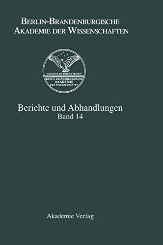 Berichte und Abhandlungen, Bd. 14.
