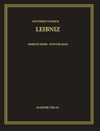 9783050045788: Gottfried Wilhelm Leibniz. Smtliche Schriften und Briefe, BAND 5, 1674-1676. Infinitesimalmathematik