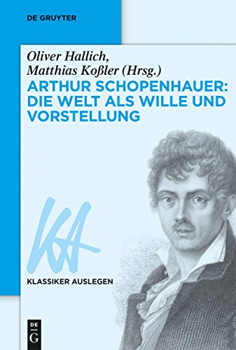 Imagen de archivo de Arthur Schopenhauer: Die Welt als Wille und Vorstellung a la venta por medimops