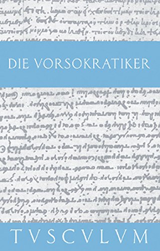 9783050054704: Die Vorsokratiker 1: Band 1. Griechisch - Deutsch (Sammlung Tusculum)