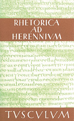 9783050055428: Rhetorica Ad Herennium: Lateinisch - Deutsch (Sammlung Tusculum)