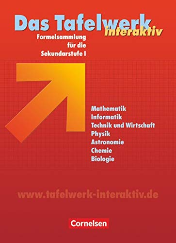Beispielbild fr Das Tafelwerk interaktiv - stliche Bundeslnder und Berlin: Schlerbuch: Formelsammlung fr die Sekundarstufe I zum Verkauf von medimops