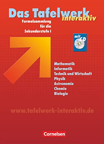 Stock image for Das Tafelwerk interaktiv - stliche Bundeslnder und Berlin: Schlerbuch mit CD-ROM: Formelsammlung fr die Sekundarstufe I for sale by medimops