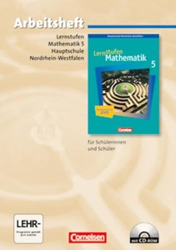 9783060006960: Lernstufen Mathematik 5. Arbeitsheft. Hauptschule Nordrhein-Westfalen. Neubearbeitung: Mit eingelegten Lsungen und CD-ROM