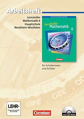 Beispielbild fr Lernstufen Mathematik - Hauptschule Nordrhein-Westfalen: 6. Schuljahr - Arbeitsheft mit eingelegten Lsungen und CD-ROM zum Verkauf von medimops
