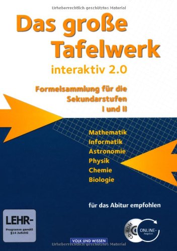 Beispielbild fr Das groe Tafelwerk interaktiv 2.0 - stliche Bundeslnder und Berlin: Schlerbuch mit CD-ROM zum Verkauf von medimops