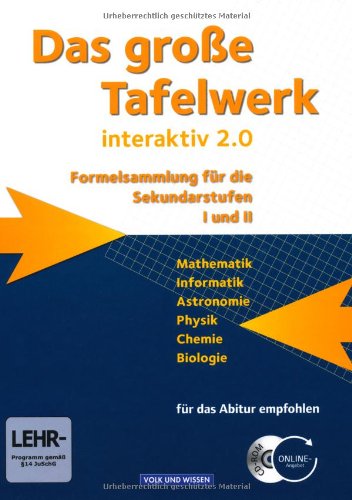 Stock image for Das groe Tafelwerk interaktiv 2.0 - stliche Bundeslnder und Berlin: Schlerbuch mit CD-ROM for sale by medimops