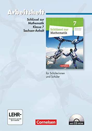 Beispielbild fr Schlssel zur Mathematik 7. Schuljahr. Arbeitsheft mit eingelegten Lsungen und CD-ROM. Sekundarschule Sachsen-Anhalt zum Verkauf von Blackwell's