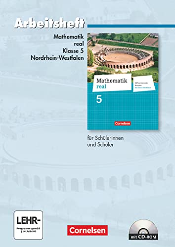 Beispielbild fr Mathematik real - Differenzierende Ausgabe Nordrhein-Westfalen: 5. Schuljahr - Arbeitsheft mit eingelegten Lsungen und CD-ROM zum Verkauf von medimops