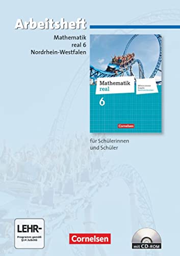 Beispielbild fr Mathematik real - Differenzierende Ausgabe Nordrhein-Westfalen: 6. Schuljahr - Arbeitsheft mit eingelegten Lsungen und CD-ROM zum Verkauf von medimops