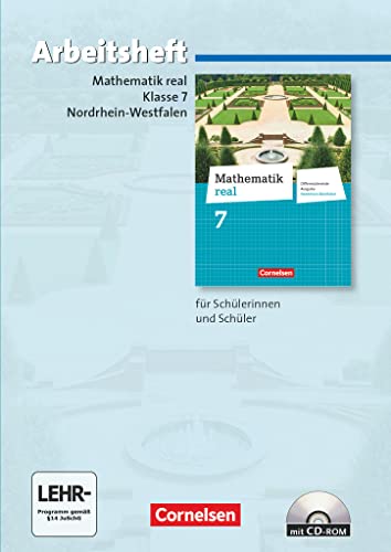 Mathematik real - Differenzierende Ausgabe Nordrhein-Westfalen: 7. Schuljahr - Arbeitsheft mit eingelegten Lösungen und CD-ROM - Koullen, Reinhold