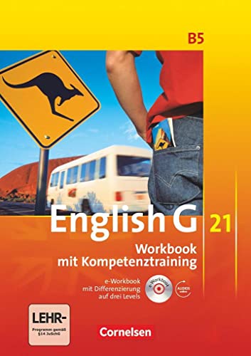9783060312795: English G 21. Ausgabe B 5. Workbook mit CD-ROM (e-Workbook) und Audios online: 9. Schuljahr