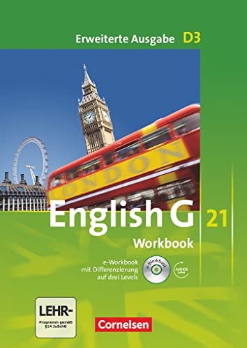 Beispielbild fr English G 21. Erweiterte Ausgabe D 3. Workbook mit e-Workbook und Audios online zum Verkauf von Blackwell's