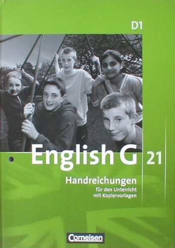 9783060313273: English G 21 D1, Handreichungen fr den Unterricht mit Kopiervorlagen