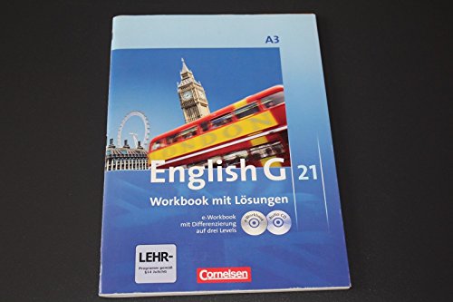 Stock image for English G 21, Band A3, Workbook mit Lsungen, e-Workbook & Audio-CD for sale by medimops