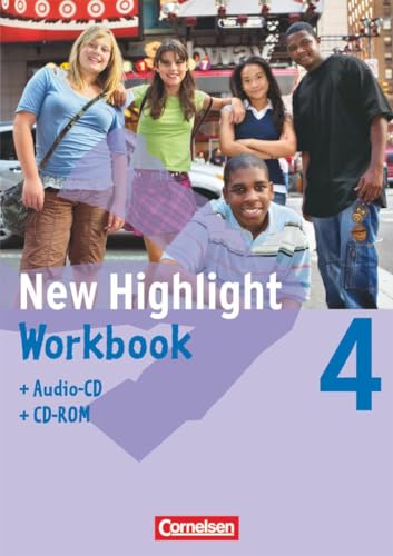 9783060314072: New Highlight 4: 8. Schuljahr. Workbook mit CD-ROM und Text-CD