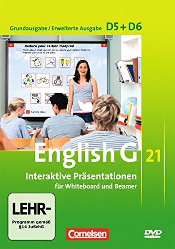 Beispielbild fr English G 21 - Materialien fr Whiteboard und Beamer - Ausgabe D / Band 5/6: 9./10. Schuljahr - Interaktive Prsentationen fr Whiteboard und Beamer: DVD-ROM zum Verkauf von medimops