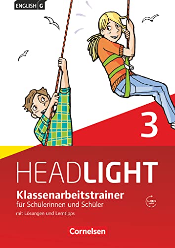 9783060326341: English G Headlight 3: 7. Schuljahr. Klassenarbeitstrainer mit Lsungen und Audios online