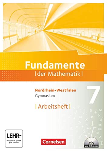 Fundamente der Mathematik - Gymnasium Nordrhein-Westfalen: 7. Schuljahr - Arbeitsheft mit eingelegten Lösungen und CD-ROM - Quante, Melanie, Rasbach, Dr. Ulrich