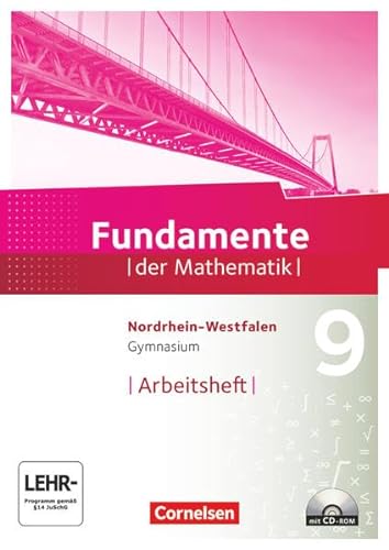 Beispielbild fr Fundamente der Mathematik - Nordrhein-Westfalen - Ausgabe 2013: 9. Schuljahr - Arbeitsheft mit Lsungen und CD-ROM zum Verkauf von medimops