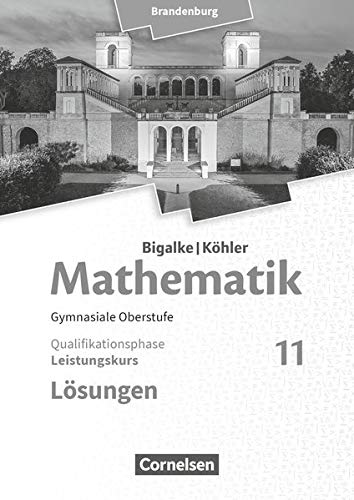 Beispielbild fr Bigalke/Khler: Mathematik - Brandenburg - Ausgabe 2019: 11. Schuljahr - Leistungskurs: Lsungen zum Schlerbuch zum Verkauf von medimops